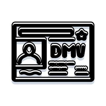 Person identification document providing official driving license information Stock Illustration