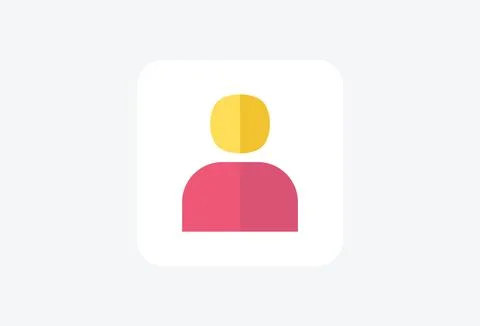 Person identity fully editable vector icon Stock Illustration