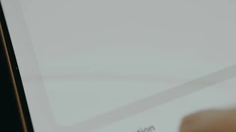 Person interacting with a user interface to distribute investment funds Vídeo Stock 332910776