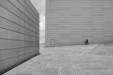 Person isolated on architectural elements Photos