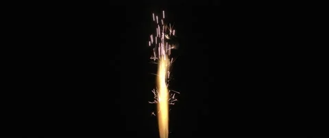 Person lighting up the firework. New year, christmas, birthday concept. Stock Footage 132963248