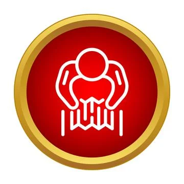 Person looking at map planning trip icon Stock Illustration