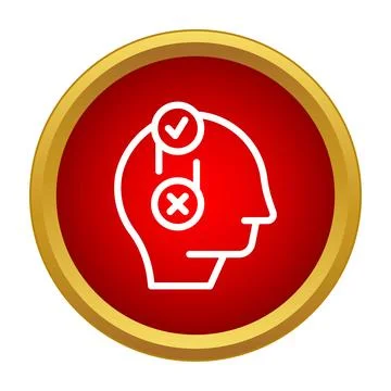 Person making a decision or ethical choice Stock Illustration