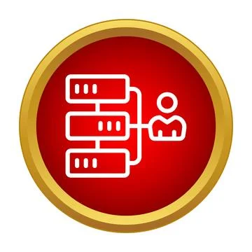 Person managing data server racks system administration 스톡 일러스트