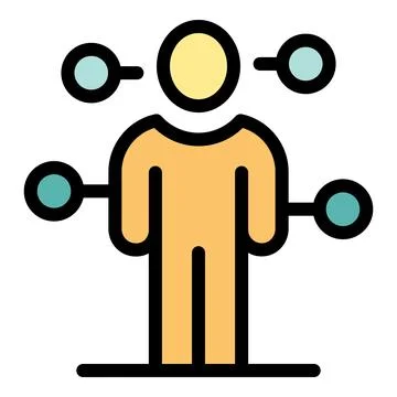 Person managing multiple tasks using multitasking skills, enhancing product.. Stock Illustration