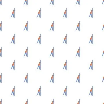 Person measuring height with a scale pattern Illustrazione stock