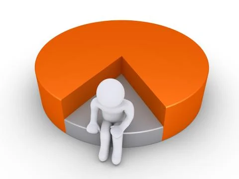 Person is on the minority side Stock Illustration