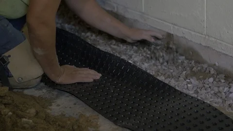 Person Moving Rocks With Hand Stock-Footage 100831864