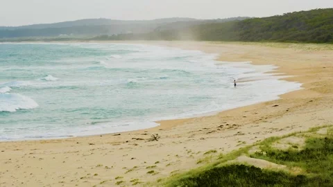 Person in the ocean waves Stock Footage 327332491