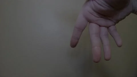 Person opening hand Stock Footage 141767051