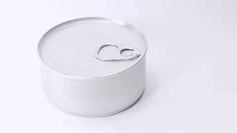 Person opening a small can Stock Footage 98682495