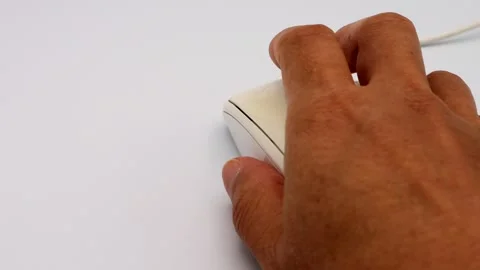 A person operating a computer mouse Stock Footage 335553208