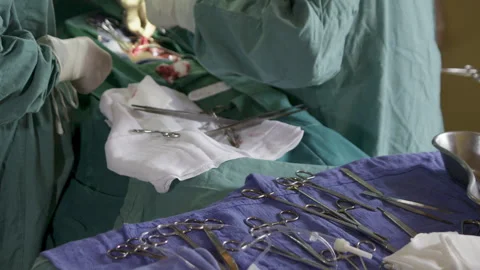 Person on the operating table Stock Footage 257539872