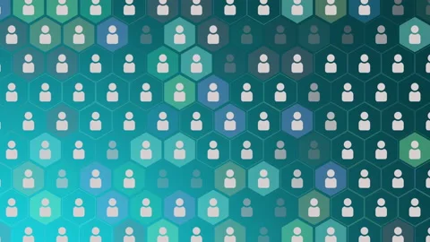 Like Person pattern on network background Stock Footage 170130195