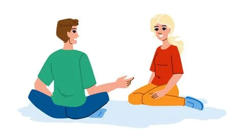 Person people sit back vector Stock Illustration