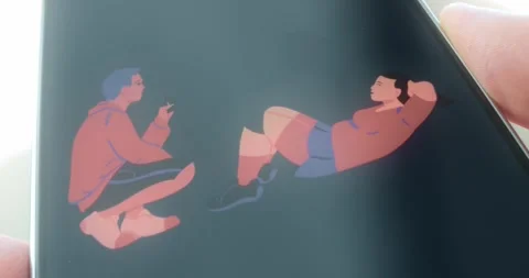Person performing abdominal exercise while the coach observes them, presentation Stock Footage 313437644
