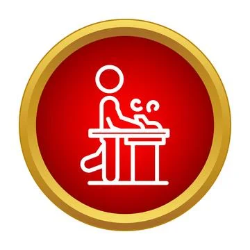 Person performing hand physical therapy rehabilitation exercise icon Stock Illustration