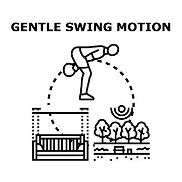 Person performing kettlebell swing exercise and recreation motion Stock Illustration