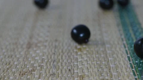 A person picking java plum fruit's 4k short Stock Footage 252206855