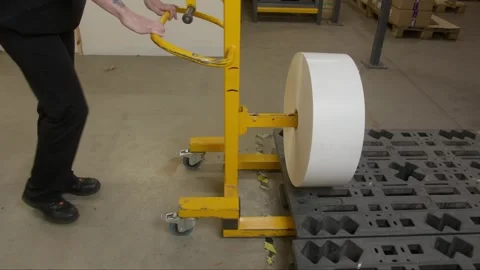 Person picking a sticker paper roll with... | Stock Video | Pond5