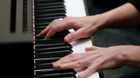 Person Playing Piano Stock Footage 59792078