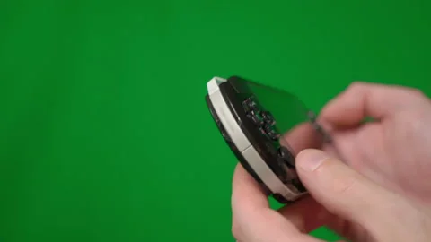 Person playing portable game console. Electronic device for games. Vídeo Stock 171283529