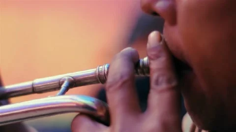Person playing saxophone Stock Footage 49525907