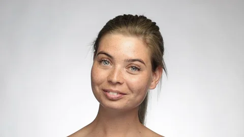 A person posing for the camera Stock Footage 128638088