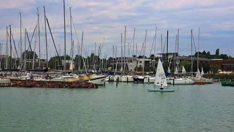 A person practices sailing Video stock 311574634