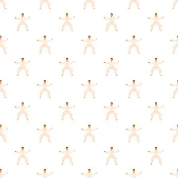 Person practicing tai chi pattern for healthy lifestyle Stock Illustration