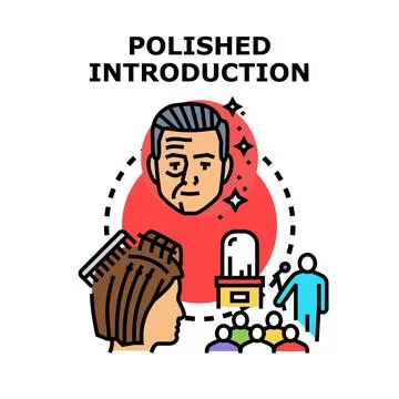 Person preparing for public speaking event giving presentation 스톡 일러스트