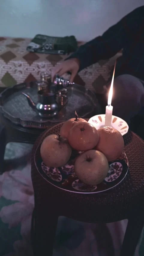 A person preparing tea in an Arabic atmosphere Video stock 303967725