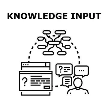 Person processing information, analyzing data, and learning 库存插图