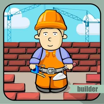 Person profession builder Stock Illustration