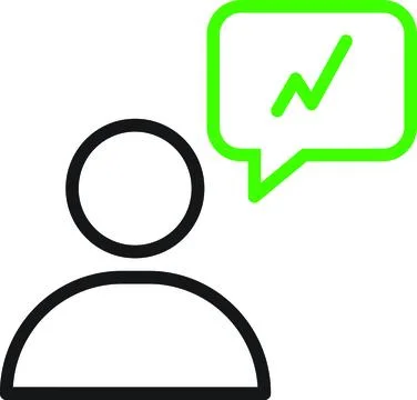 Person Profile Message Notification Stock Illustration