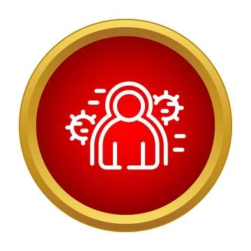 Person protecting from virus, immune system defense concept Stock Illustration