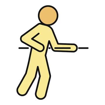 Person pulling rope in tug of war competition 스톡 일러스트