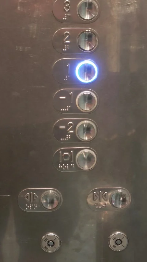 Person pushing ground floor button in elevator Stock-Footage 315356016