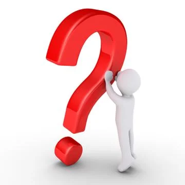 Person raising the question Stock Illustration