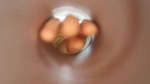 Person reaches into chip can for another bite Stock Footage 337160586