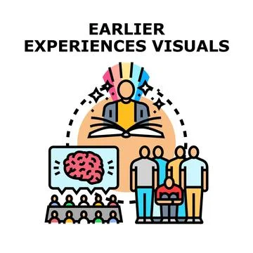Person reading book gaining experience and knowledge Stock Illustration