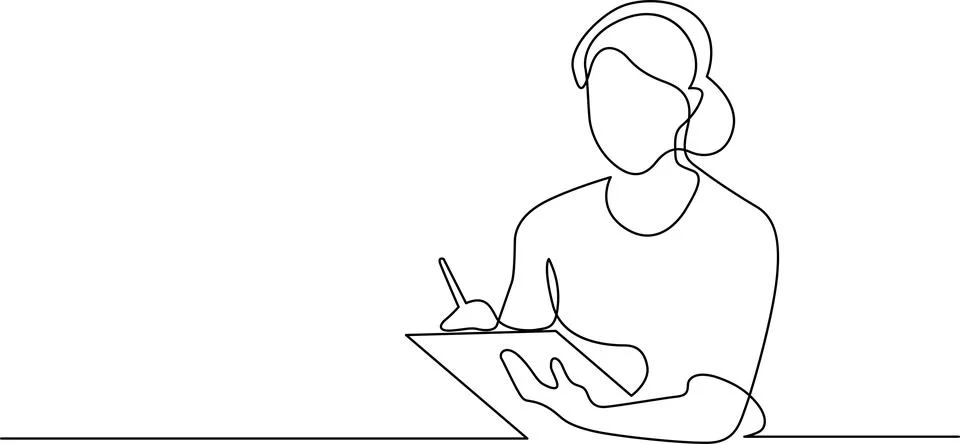 Person reading a book Vector Stock Illustration