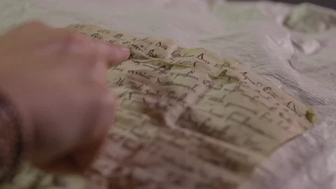 Person reading a letter Stock Footage 121670508