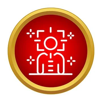 Person recognition scanning for biometric identification and security Stock Illustration