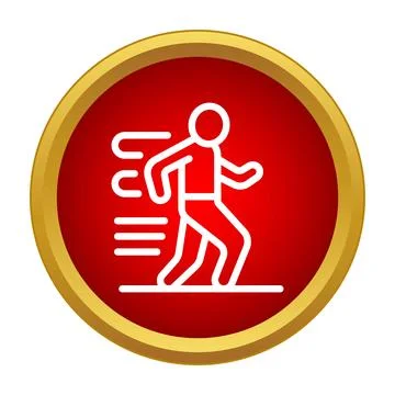 Person running fast speed motion icon symbol 스톡 일러스트