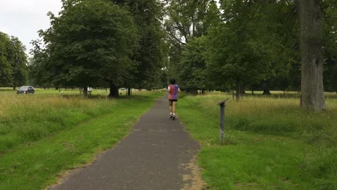 Person running Stock Footage 137448405