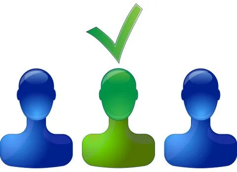 Person selected Illustrazione stock