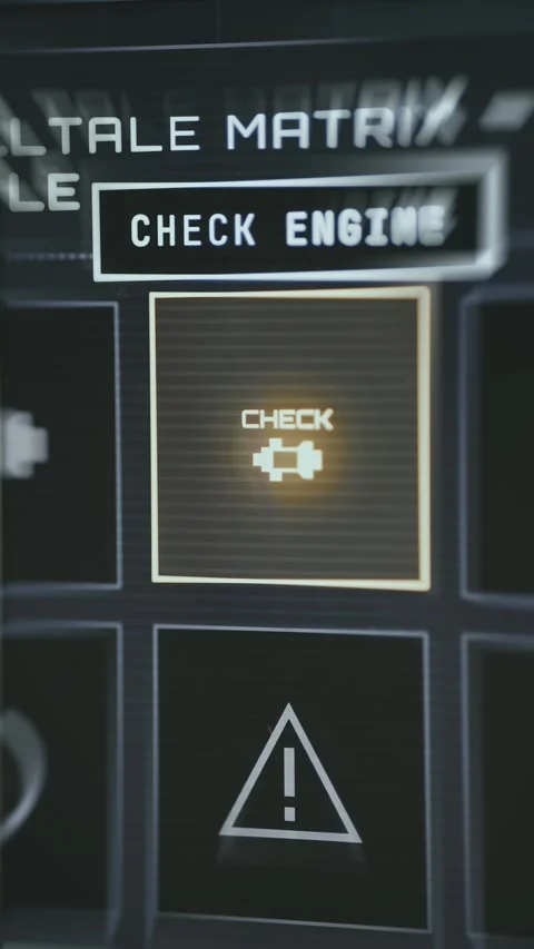 Person selects the Check Engine option Stock Footage 335475340