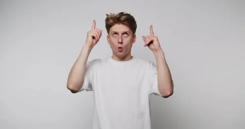 Person shows different hand gestures in four frames with simple expressions.. Video stock 328248407