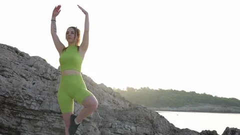 Person sitting on the beach Stock Footage 249453622